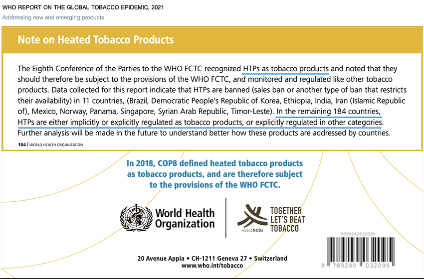 WHO: Thuốc lá làm nóng, thuốc lá điện tử có thể quản lý riêng ảnh 2