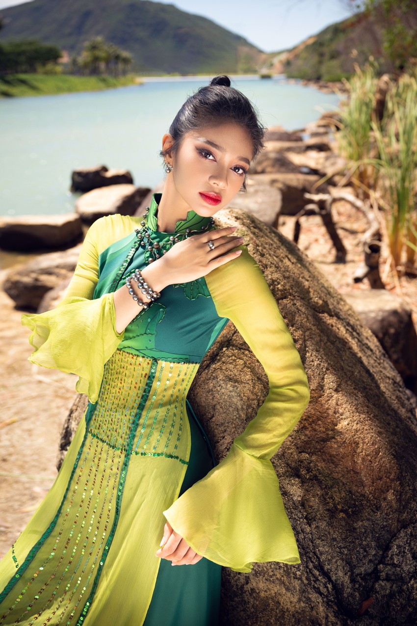 Ngắm Huỳnh Minh Kiên, Á hậu 2 bị "chê" tại chung kết Miss World Vietnam 2023 ảnh 14