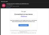 Chiêu lừa mới đánh cắp tài khoản Google, Facebook