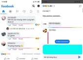 Cách đăng bình luận Facebook có đường kẻ đầy màu sắc