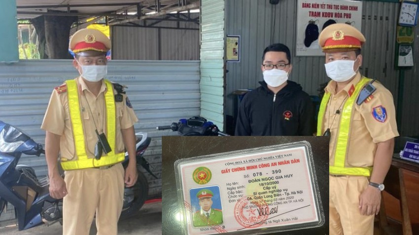 Dùng chứng minh thư CAND giả để qua mặt CSGT ảnh 1