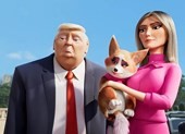 Hình ảnh Tổng thống Trump bất ngờ xuất hiện trong phim rạp