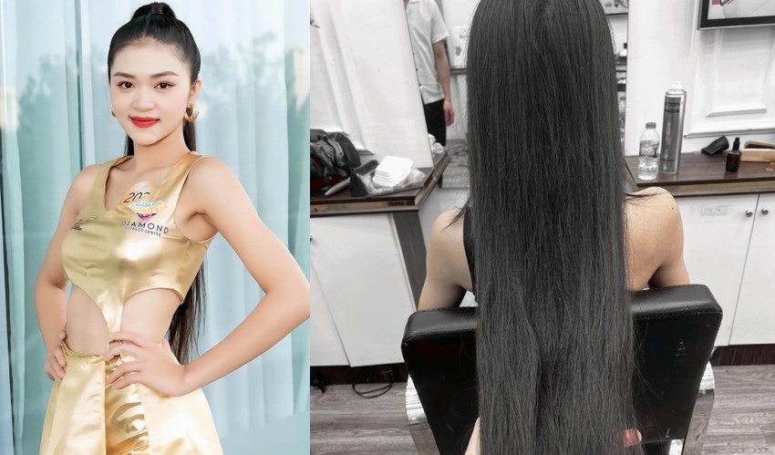 Người đẹp Miss Grand Vietnam cắt tóc dài cả mét tặng bệnh nhân ung thư