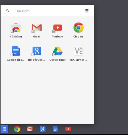 Giao diện theo phong cách Chrome OS của trình duyệt Chrome trên Windows 8