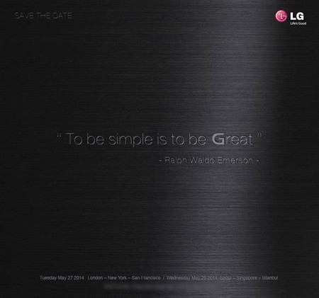 Thư mời sự kiện đặc biệt của LG vào ngày 27/5 tới đây