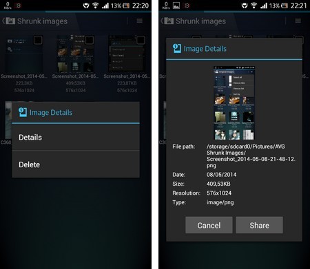 Thu nhỏ kích thước file ảnh để tiết kiệm dung lượng trên smartphone