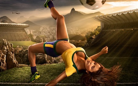 Bộ hình nền đầy màu sắc mang chủ đề World Cup 2014