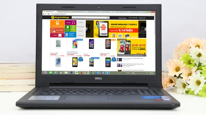 Dell Inspiron 3542 có cấu hình mạnh, chơi game mượt mà.