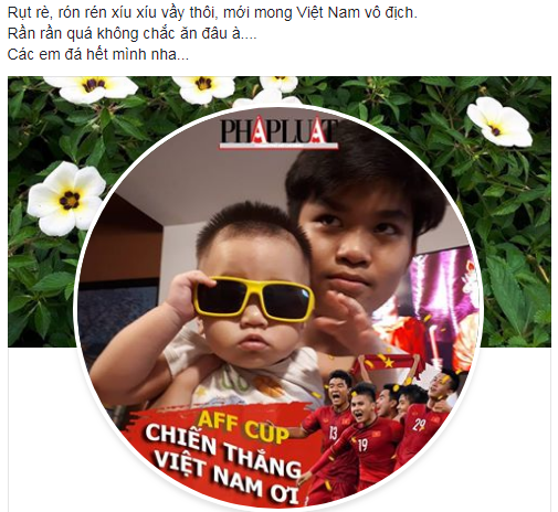 Cư dân mạng đồng loạt đổi avatar cổ vũ tuyển Việt Nam