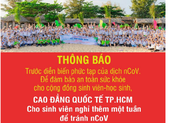 TP.HCM: SV nghỉ thêm một tuần để tránh virus Corona