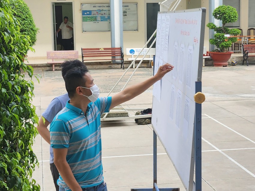 Male students in Can Gio are determined to pass the exam to the 10th grade of the 'hot' school in District 1 photo 2