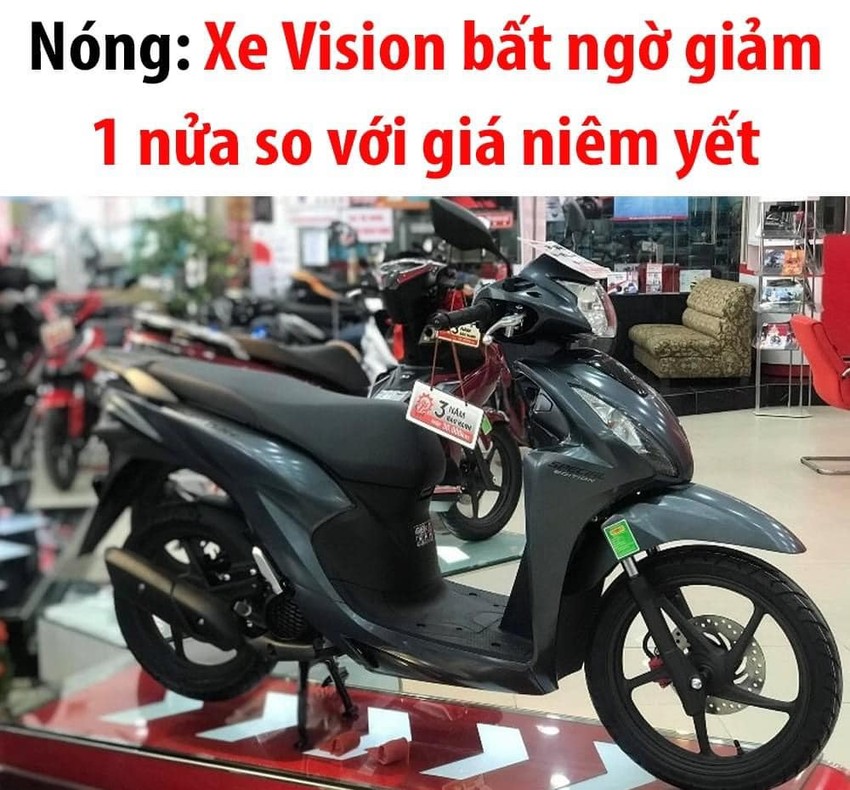 Honda Vision giảm một nửa so với giá niêm yết? ảnh 1