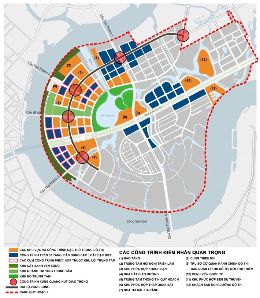Toàn cảnh quy hoạch khu đô thị Thủ Thiêm theo quy chế kiến trúc mới