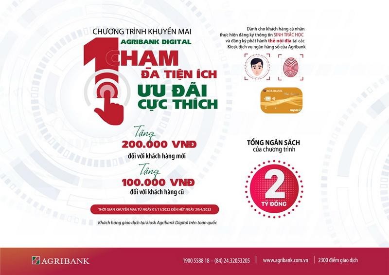 Khách hàng của Agribank có cơ hội tận hưởng các deal xịn khi sử dụng dịch vụ ngân hàng số của họ. Xem ảnh liên quan để tìm hiểu thêm về những ưu đãi này và các sản phẩm và dịch vụ khác của Agribank.