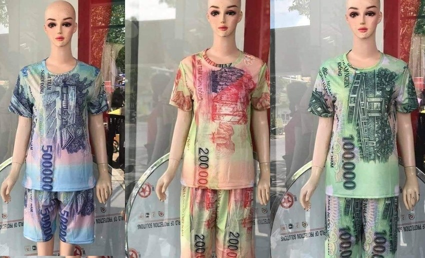 Quần áo in hình tiền Việt Nam - Bạn là người yêu thích văn hóa và sự độc đáo của Việt Nam? Hãy xem hình ảnh liên quan đến \