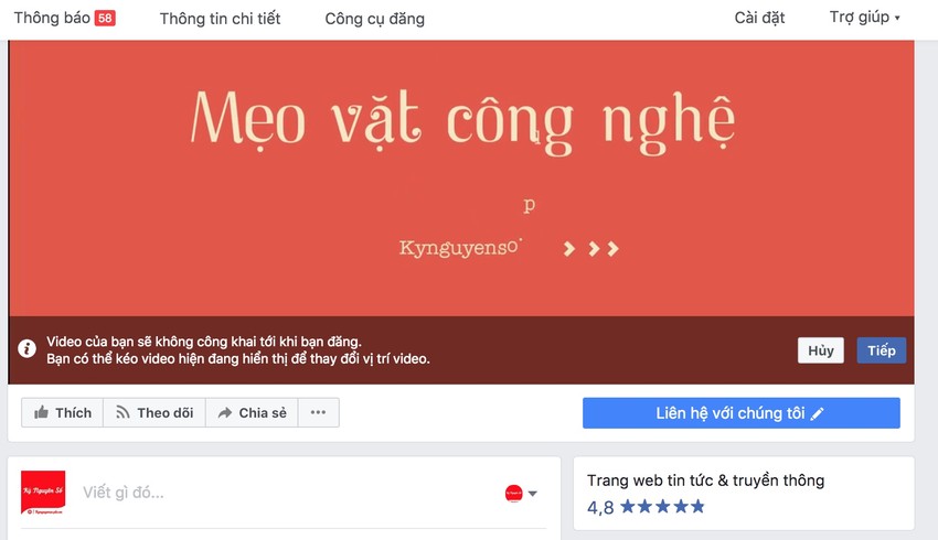 Video ảnh bìa Facebook: Nếu bạn muốn thay đổi ảnh bìa trang cá nhân của mình trên Facebook một cách ấn tượng và độc đáo, hãy thử sử dụng video thay vì ảnh động. Những hình ảnh và âm thanh đặc sắc sẽ giúp trang cá nhân của bạn thu hút nhiều sự chú ý hơn bao giờ hết.