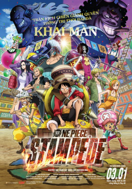 Với One Piece Stampede, bạn sẽ được tham gia vào cuộc phiêu lưu tuyệt vời cùng nhóm hải tặc Mũ Rơm và nhiều nhân vật yêu thích khác trong một trong những bộ phim anime hấp dẫn nhất của năm.